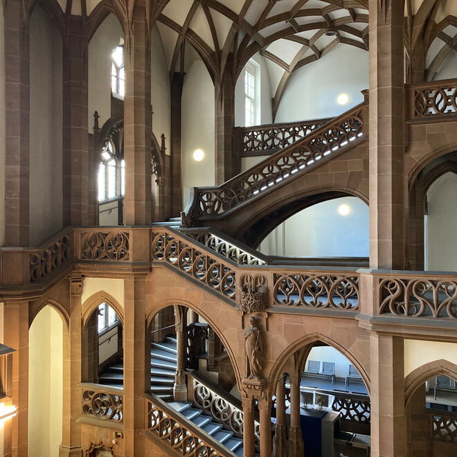 Historisches Treppenhaus des Amtsgerichts Wedding